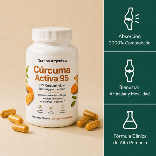 Cúrcuma Activa 95 — El suplemento que tu cuerpo por fin puede aprovechar